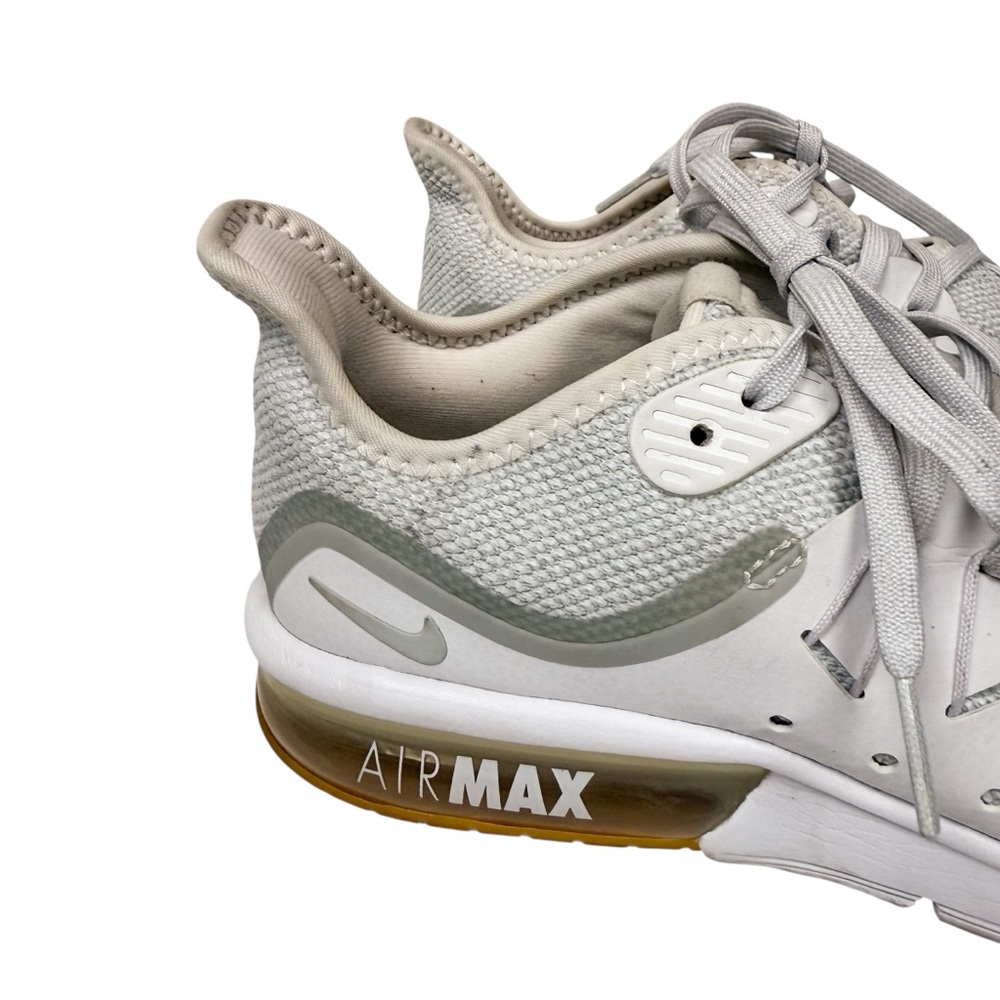 Nike Air Max Sequent 3 Running Sneakers White Platinum Gray Womens Size 8 - Picture 13 of 14
